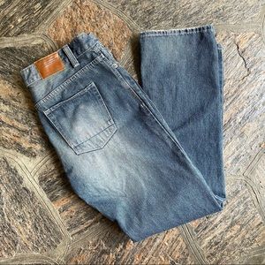 Mens Urban Heritage straight leg jeans.